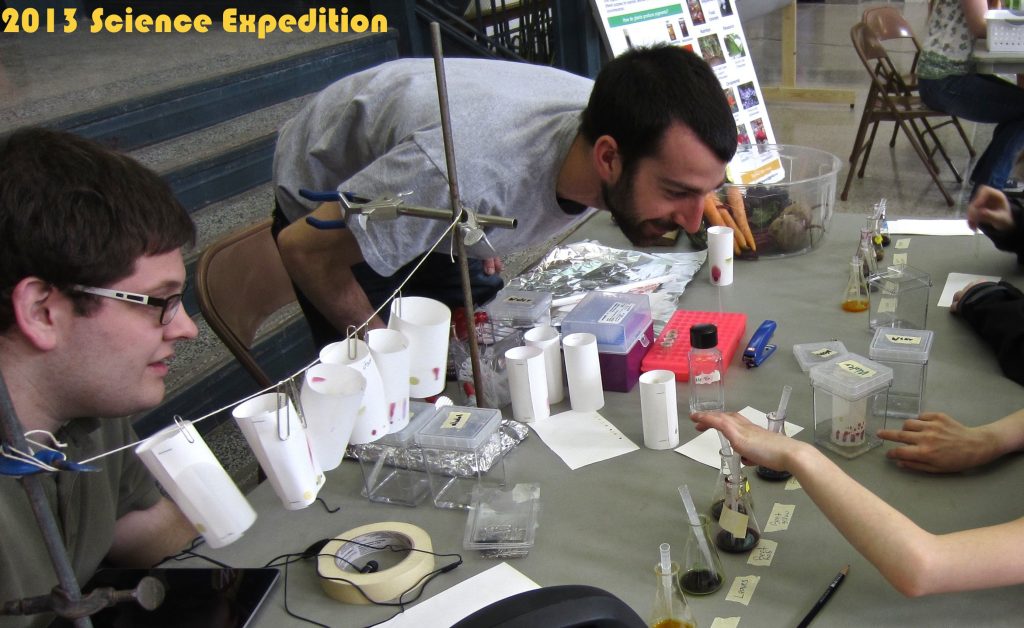 2013 Science Expedition experiment in action.